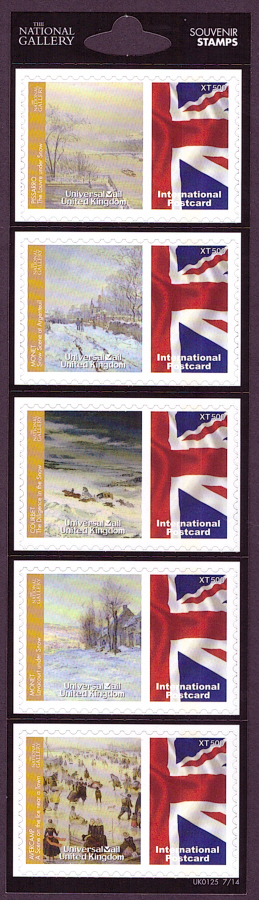 (image for) UK0125 The National Gallery Universal Mail Stamps Dated: 7/14